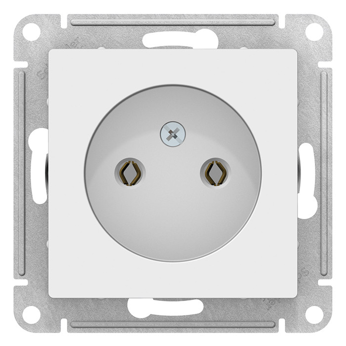 Механизм розетки Schneider Electric AtlasDesign ATN000141 одноместный без заземления белый
