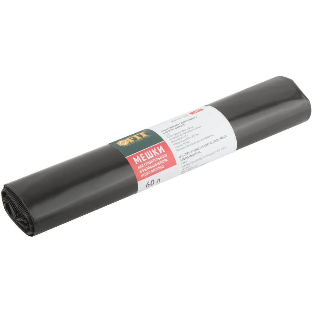 Мешки для строительного мусора Fit 11931 особопрочные 60 л 5 штук