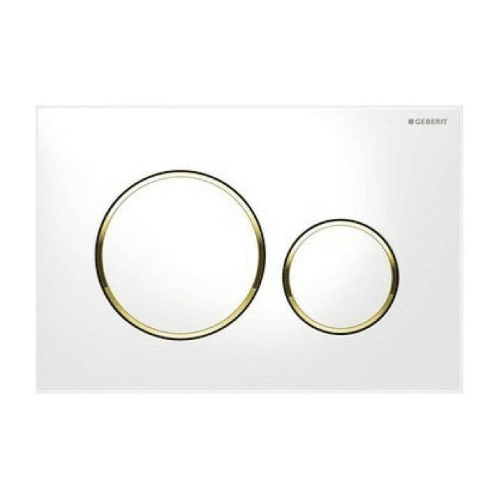 Кнопка для инсталляции Sigma 20 белый/золото Geberit 115.882.KK.1