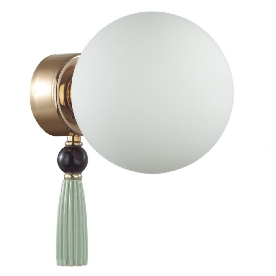 Бра Odeon Light Modern Palle 5405/1W ODL_EX23 35 40W золотой/черный/зеленый/белый