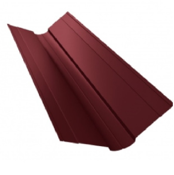 Ендова верхняя фигурная Grand Line PurLite Matt Ral 3005 70х70 мм резка