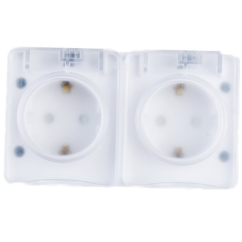 Розетка двухместная Schneider Electric Atlas Design ОП Profi54 16А IP54 с заземлением белая