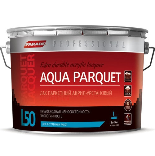 Лак акрил-уретановый Parade Professional L50 Aqua Parquet полуматовый 2,5 л