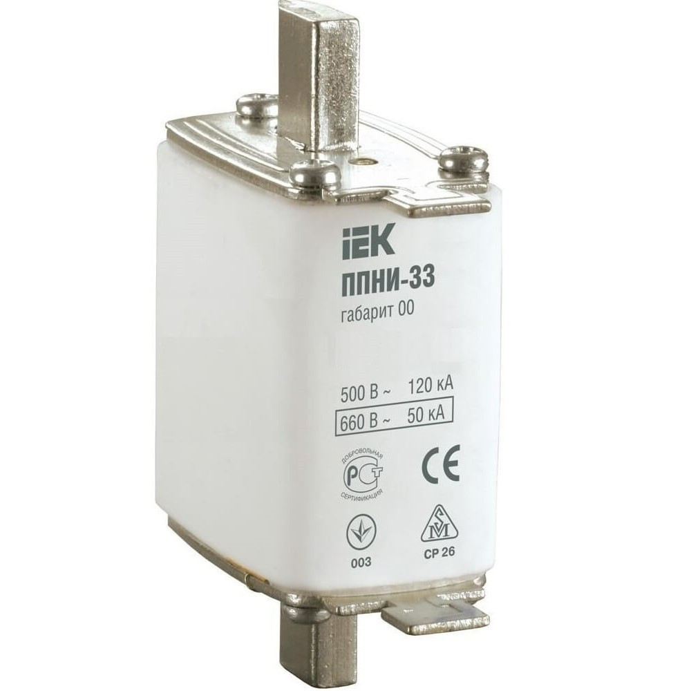 Плавкая вставка предохранителя IEK DPP10-100 ППНИ-33 100А габарит 00