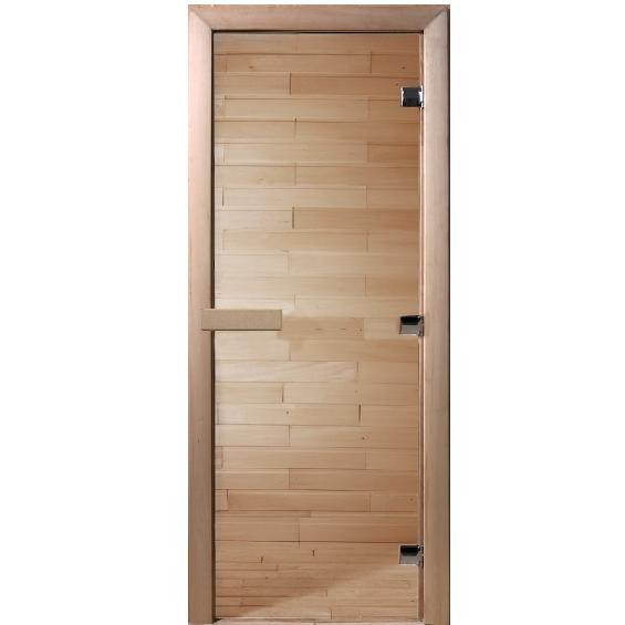Дверь для сауны стеклянная Doorwood DW01107 прозрачная 700х2000 мм