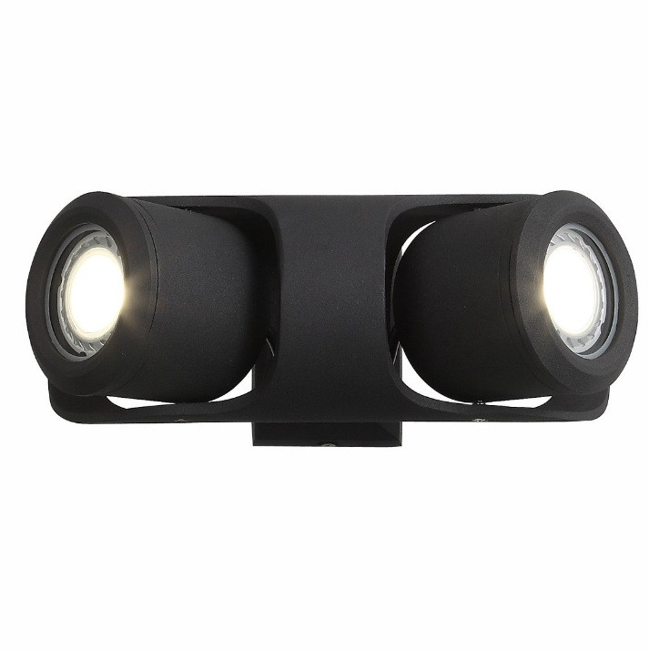 Светильник настенный уличный ST Luce Round SL093.401.02 G5,3 2х3W черный/прозрачный