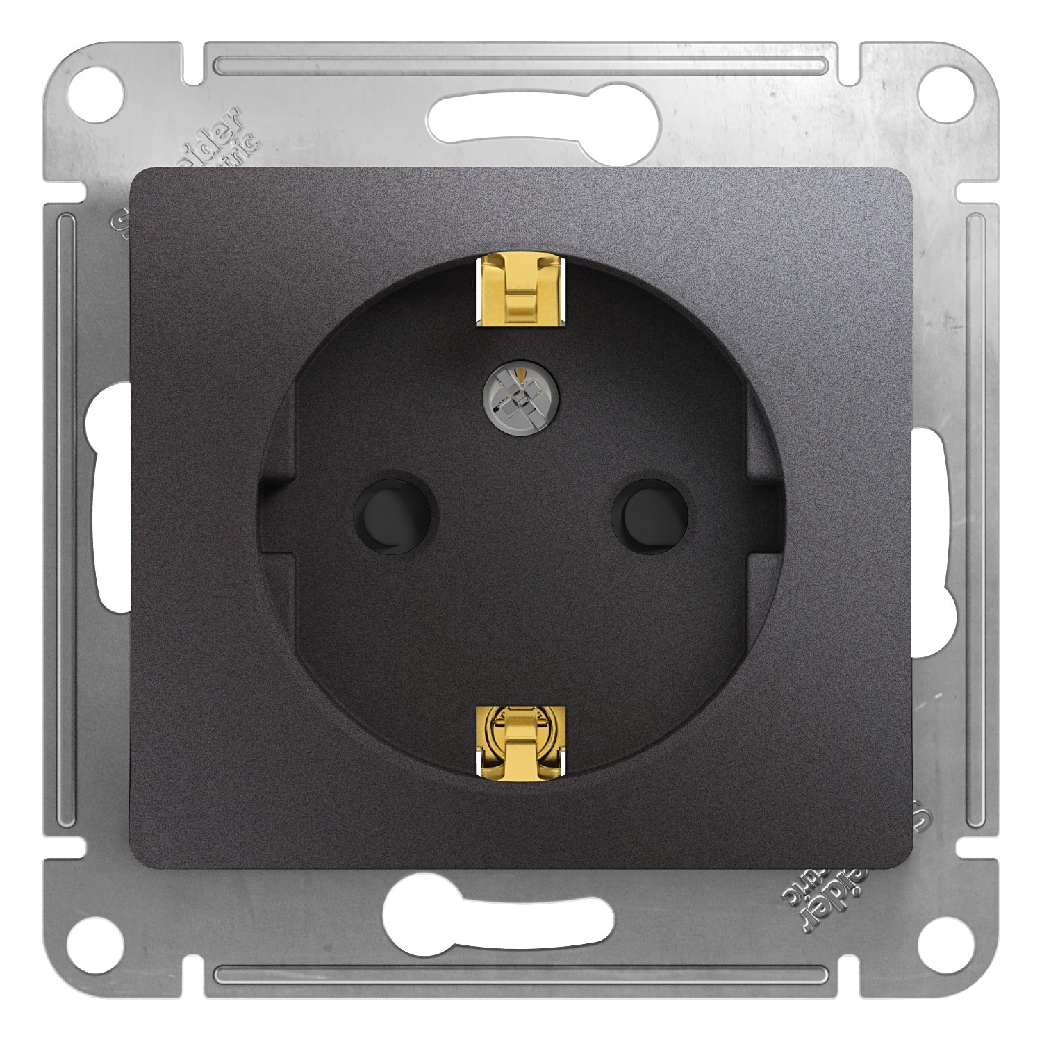 Розетка Schneider Electric Glossa GSL001345 одноместная 16 А IP20 графит