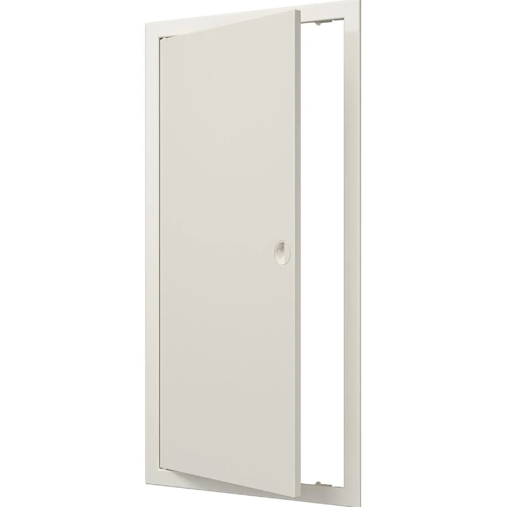 Люк-дверца ревизионный Evecs Л3060Р Ivory с фланцем и ручкой 318х618 мм