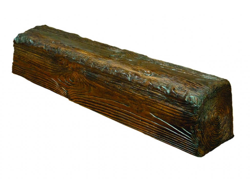 Балка декоративная из полиуретана Fabello Decor Рустик EQ 007 темная 3000х90х60 мм