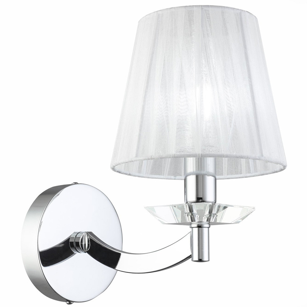 Светильник настенный ST Luce Bello SL1756.101.01 хром светло-серый E14 1х40W
