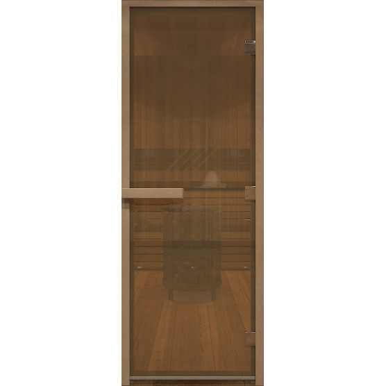 Дверь для хамама стеклянная Doorwood DW00806 бронза матовая 700х1900 мм