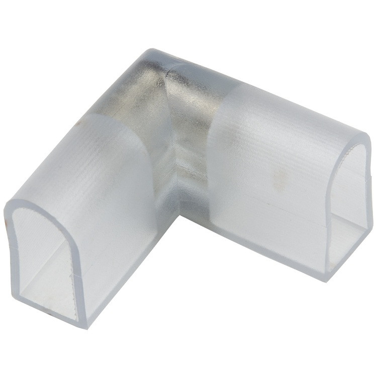 Соединитель контактный Uniel UTC-K-24/N22 Clear 010 Polybag L-образный для светодиодных лент ULS-N22 RGB Neon 220В
