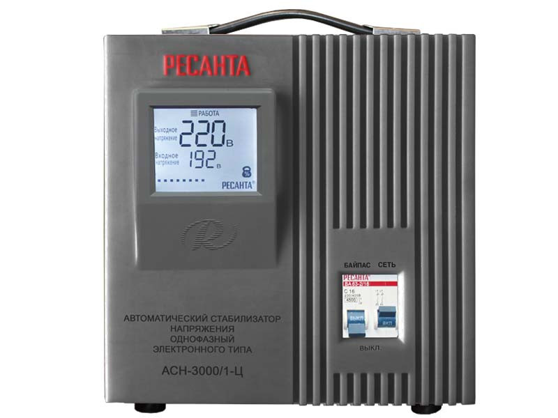 Стабилизатор напряжения РЕСАНТА АСН-3000Н/1-Ц 63/6/5