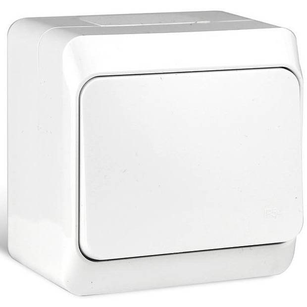 Переключатель одноклавишный Tokov Electric Nix TKE-NX-P1-C01-IP54 10А IP54 250В белый