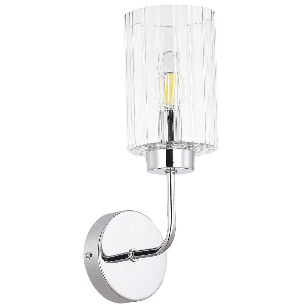 Светильник настенный Evoluce Tilda SLE1127-101-01 хром/прозрачный E14 40 W