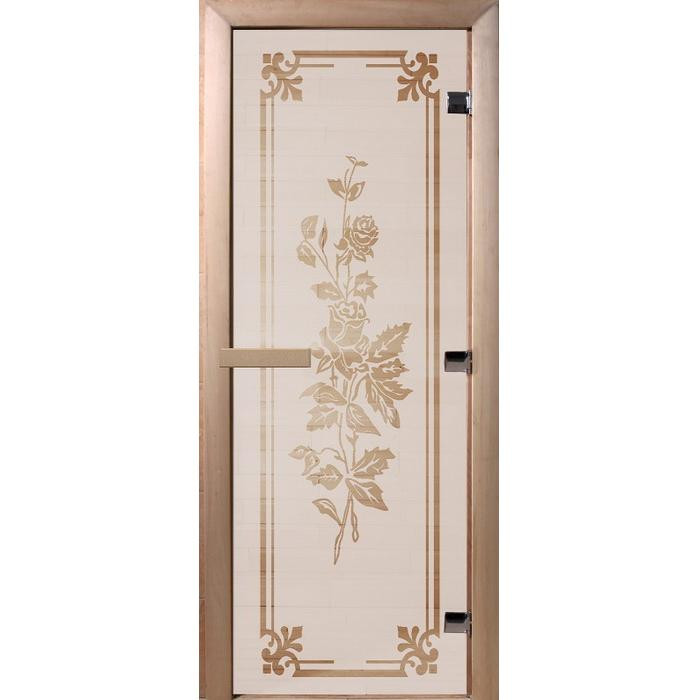 Дверь для бани Doorwood DW01287 700х1900 мм сатин Розы