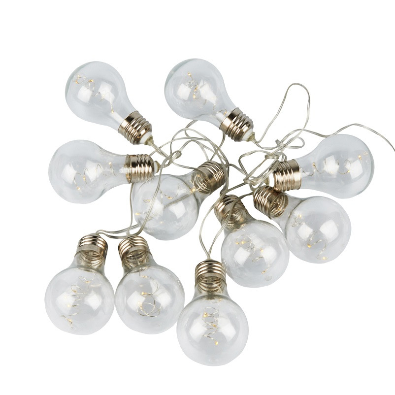Гирлянда светодиодная Uniel Retro Bulbs-1 ULD-S1800-050/STB/3AA UL-00008426 Warm White 1,8 м