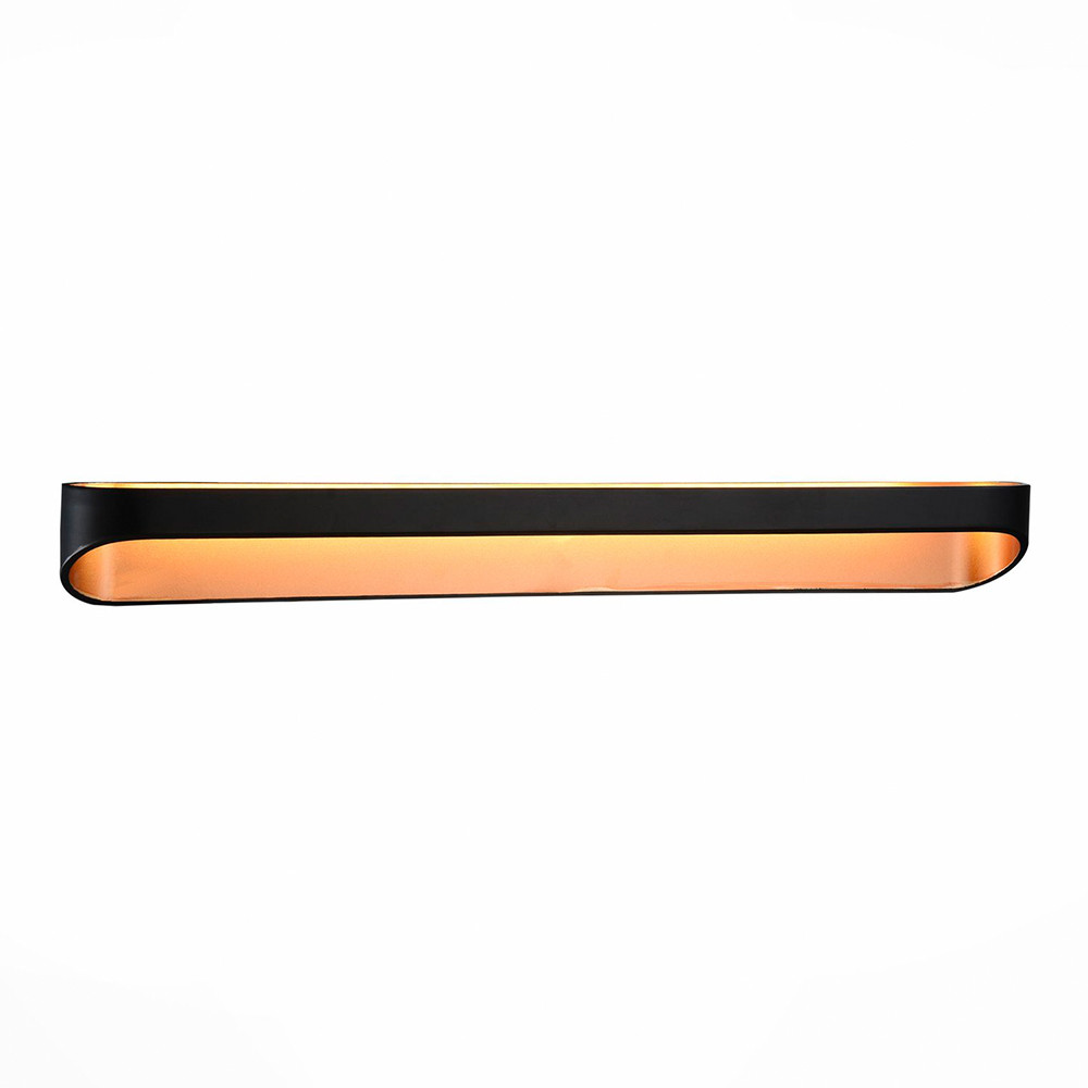 Светильник настенный ST Luce Mensola SL582.411.01 черный золото LED 1х18W 4000K