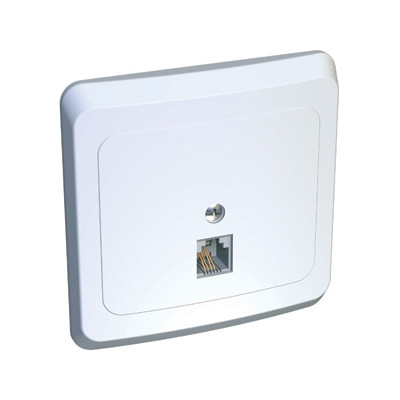 Розетка компьютерная Schneider Electric Этюд RJ-45 KOMC-001b одноместная белая