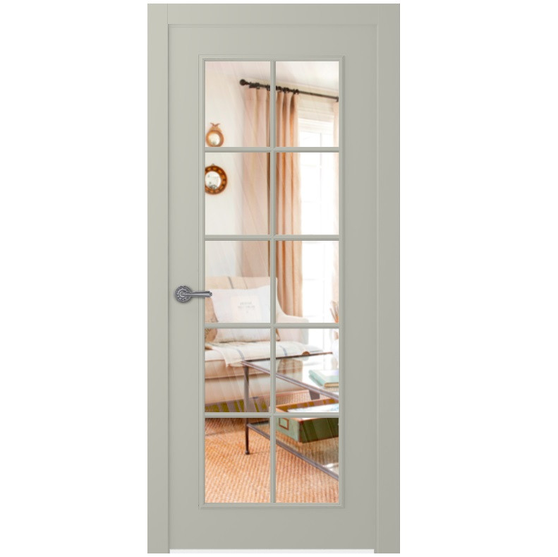 Дверное полотно Belwooddoors Ламира 1 эмаль шелк со стеклом 2000х600 мм