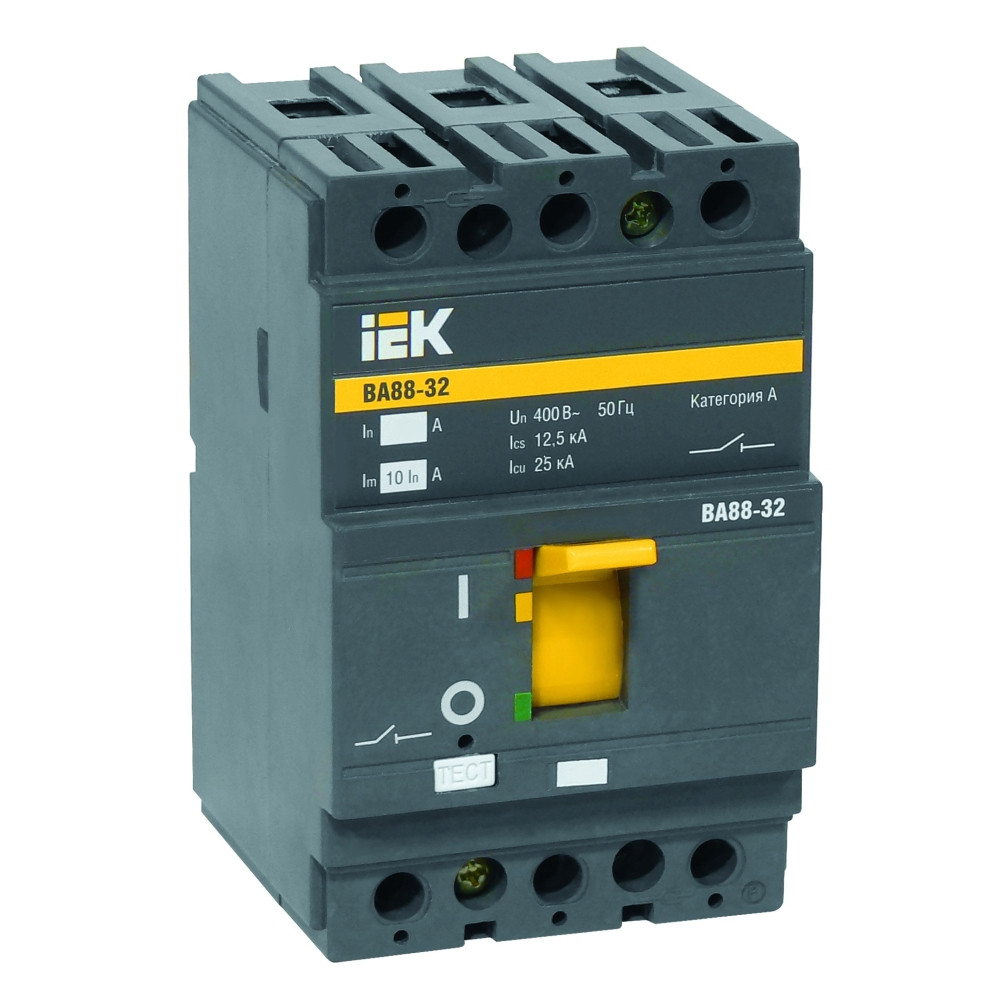 Автоматический выключатель IEK ВА88-32 3Р 80А 25кА