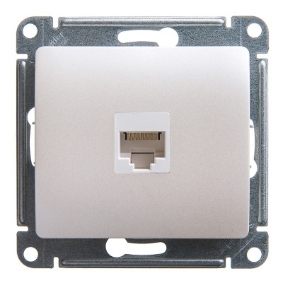 Механизм компьютерной розетки Schneider Electric Glossa GSL000681K RJ45 одноместный перламутр
