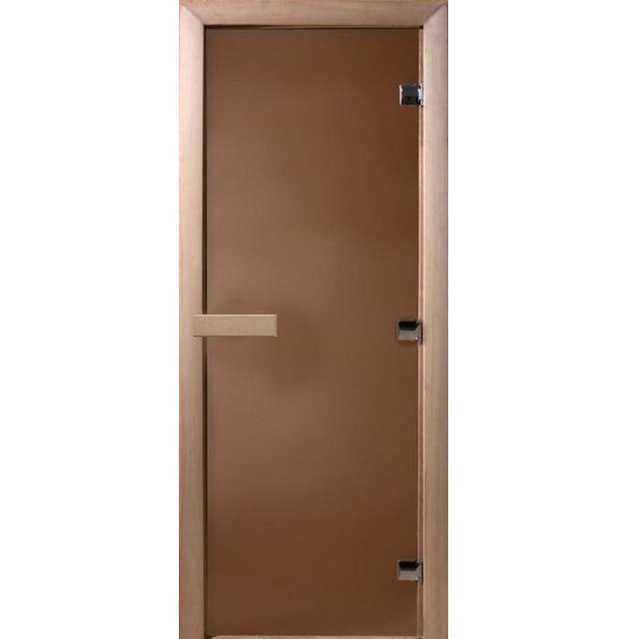 Дверь для сауны стеклянная Doorwood DW01313 бронза матовая 800х2100 мм