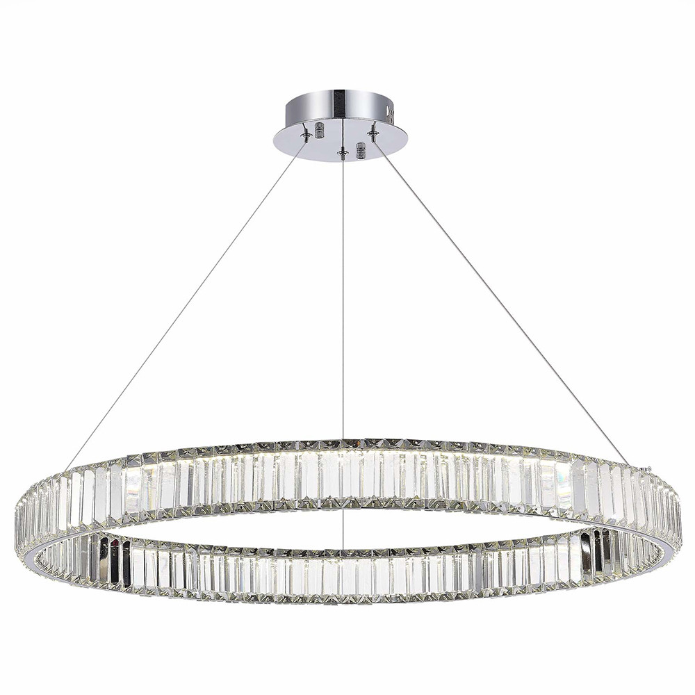 Люстра подвесная ST Luce Tivoli SL1622.163.01 хром прозрачный LED 1х40W 4000K