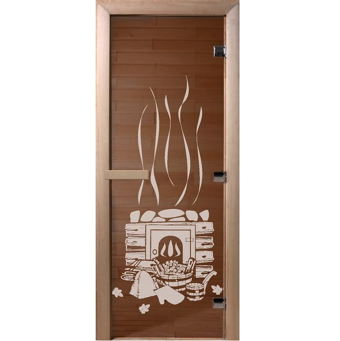 Дверь для сауны стеклянная Doorwood DW00064 Банька бронза 800х2000 мм