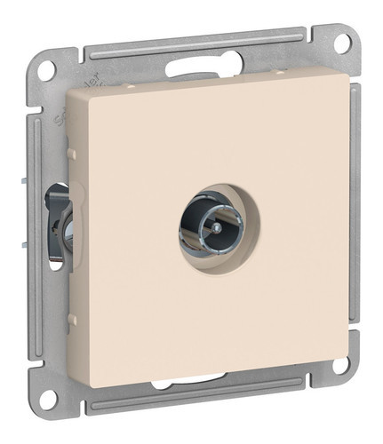 Механизм TV розетки Schneider Electric AtlasDesign ATN000292 4DB проходной бежевый