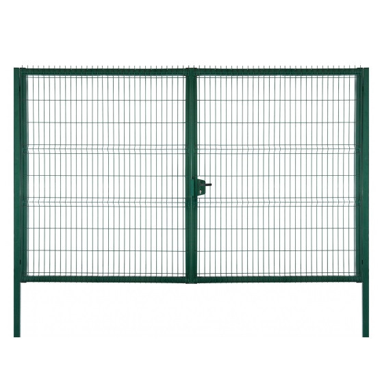 Ворота для забора Grand Line Profi Lock 2430х4000 мм Ral 6005