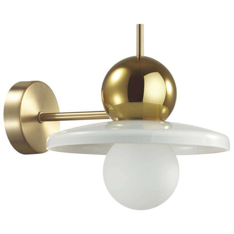 Бра Odeon Light Hatty Modern ODL23 295 5014/1WB золотой/белый G9 Led 5W