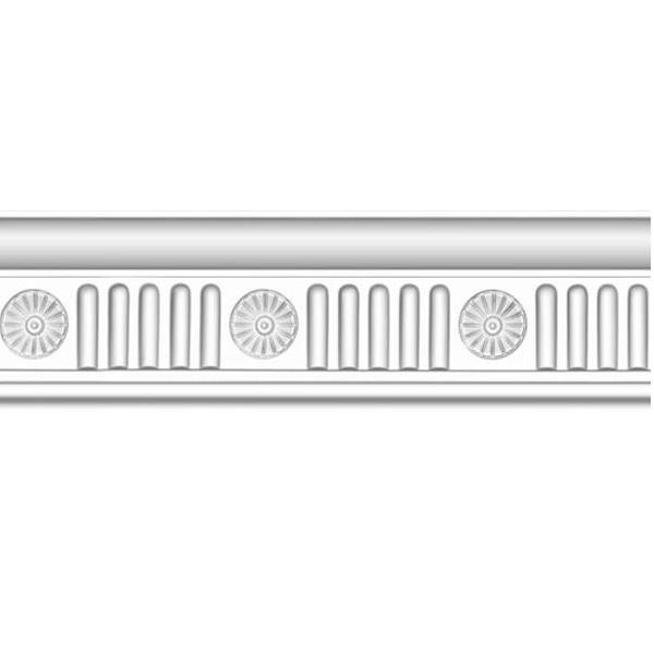 Плинтус потолочный полиуретановый Decomaster DT-88152 2400х110х63 мм