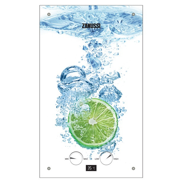 Водонагреватель Zanussi GWH 10 Fonte Glass Lime проточный газовый