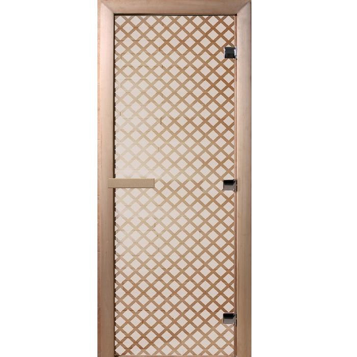 Дверь для бани Doorwood DW00107 700х1900 мм сатин Мираж