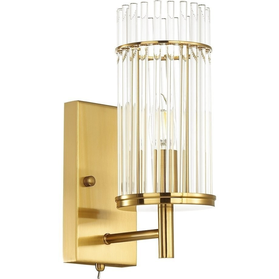 Бра Odeon Light Formia Midcent ODL21 563 4809/1W E14 1x60W бронзовый/прозрачный