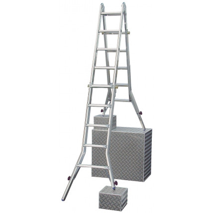 Лестница телескопическая шарнирная Krause Stabilo 123596 4х5