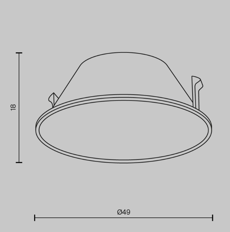 Декоративная рамка-отражатель Technical Downlight Ring057-7-CH