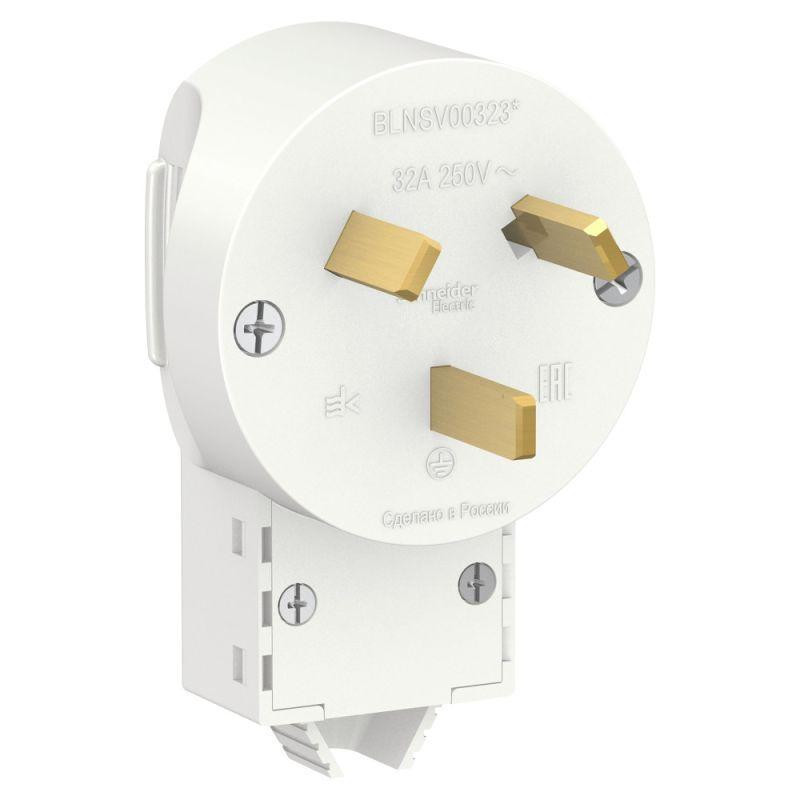 Вилка силовая Schneider Electric Blanca BLNSV003231 2P+N 32A 250В белая