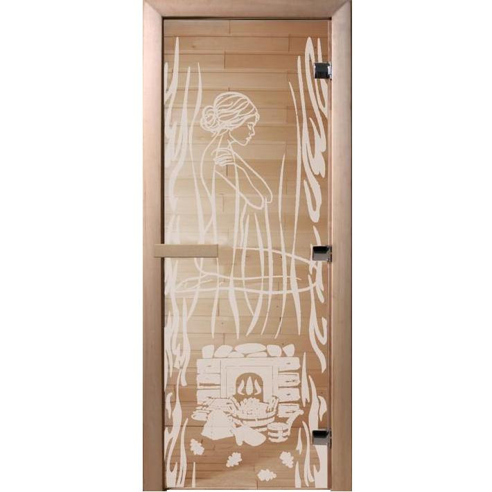 Дверь для сауны стеклянная Doorwood Волшебный пар DW01496 прозрачная 700х1900 мм