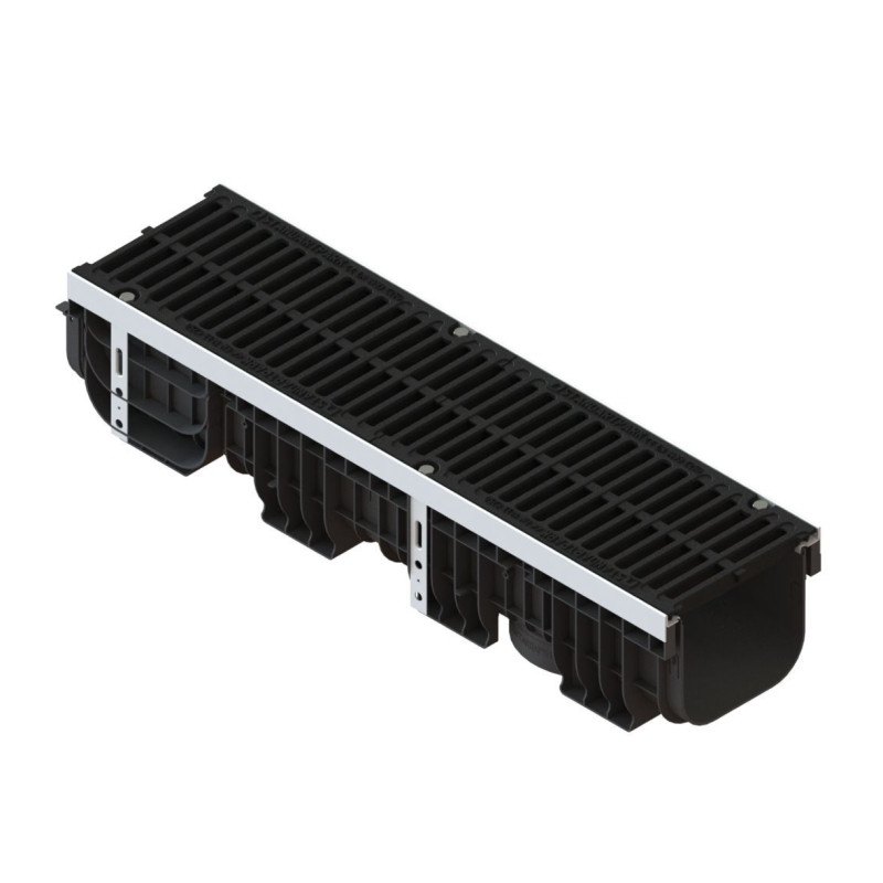 Лоток водоотводный Standartpark PolyMax Drive 0854034Z-М 1000х260х215 мм пластиковый с решеткой