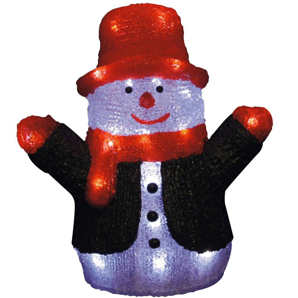 Фигура светодиодная Uniel Снеговик ULD-M2730-024/STA White IP20 Snowman