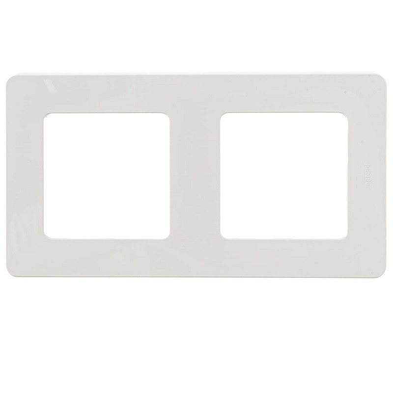 Рамка Legrand Inspiria 673941 двухместная слоновая кость