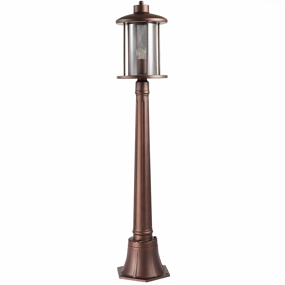 Светильник уличный ST Luce Lastero SL080.415.01 наземный E27 1х60W темный кофе прозрачный