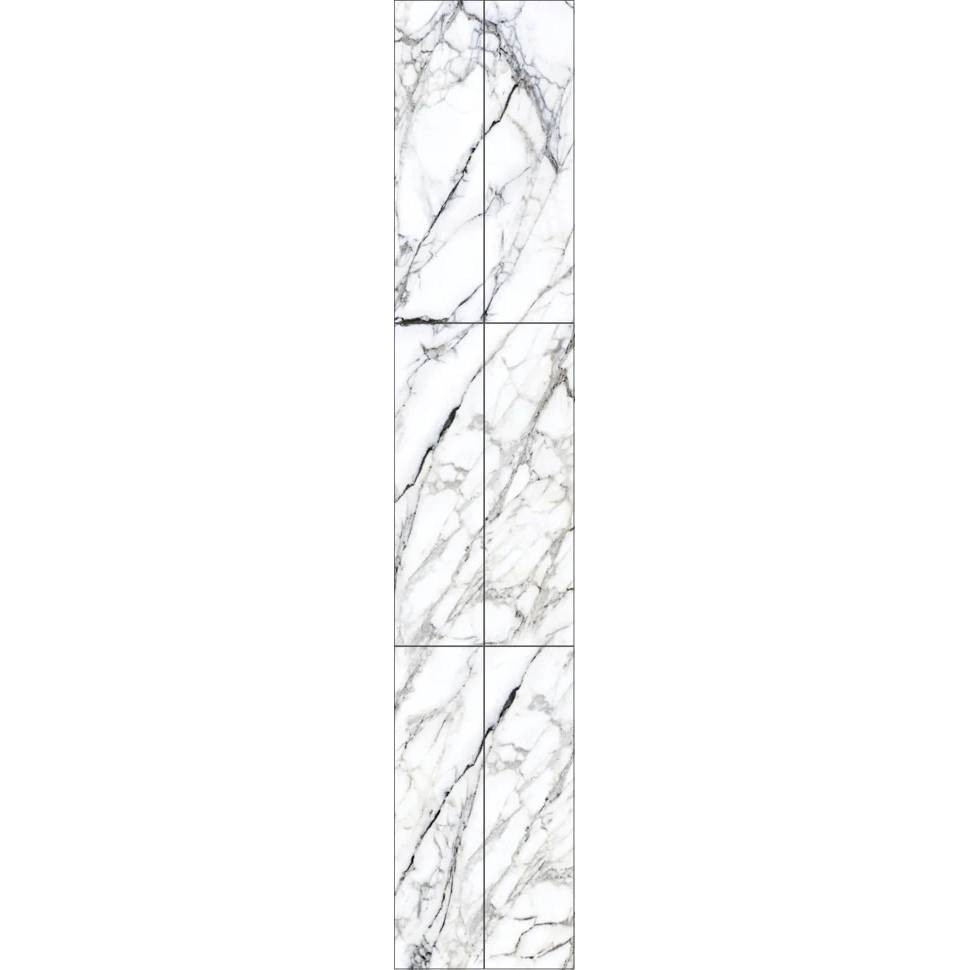 Панель стеновая ПВХ Панельпласт Ultra Marble Smoky straight 2700х250х8 мм