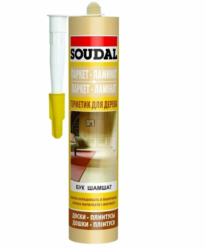 Герметик Soudal акриловый для паркета под махагон 300 мл