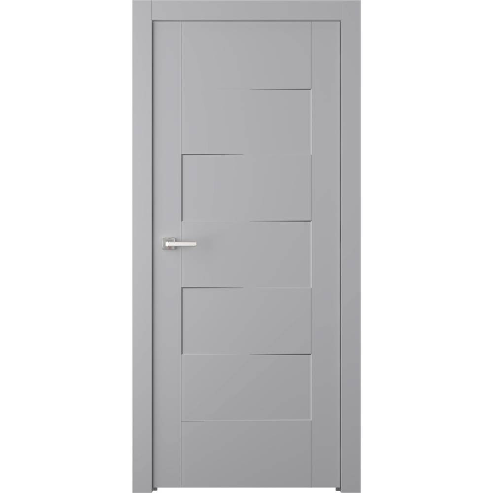 Дверное полотно Belwooddoors Сплит светло-серое 2000х800 мм
