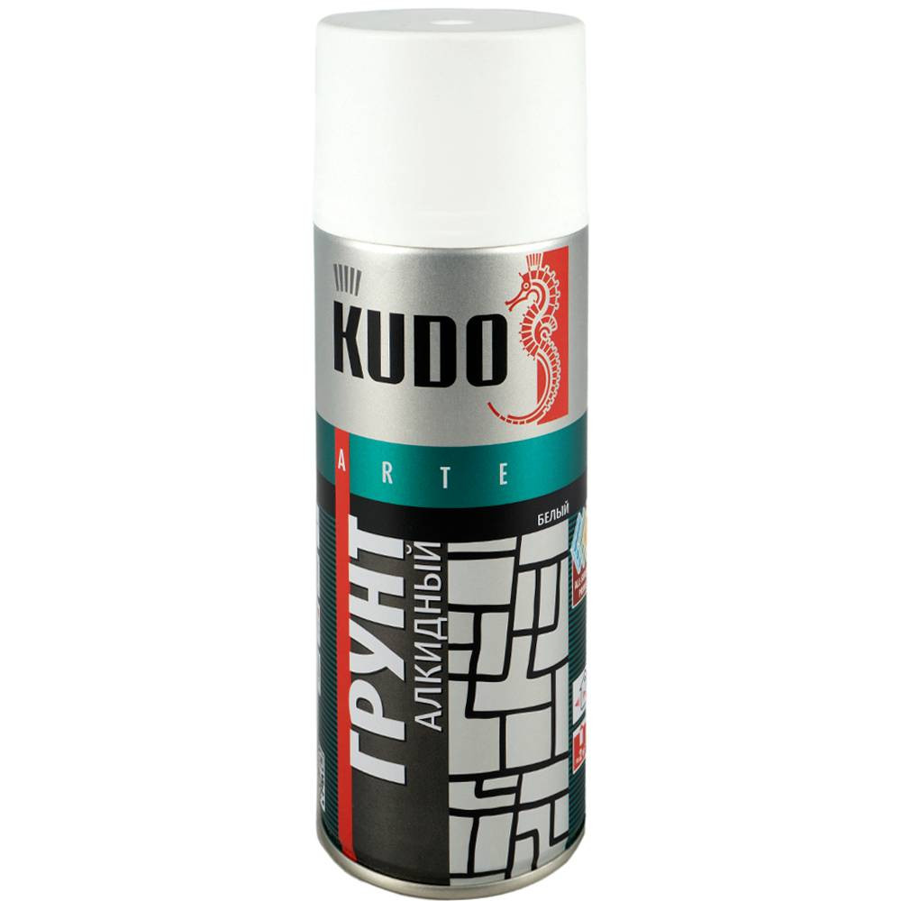 Грунт-аэрозоль алкидный Kudo KU-2004 белый