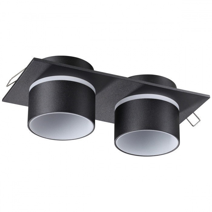 Светильник встраиваемый Novotech Lirio Spot NT21 319 370719 GU10 2х9W черный
