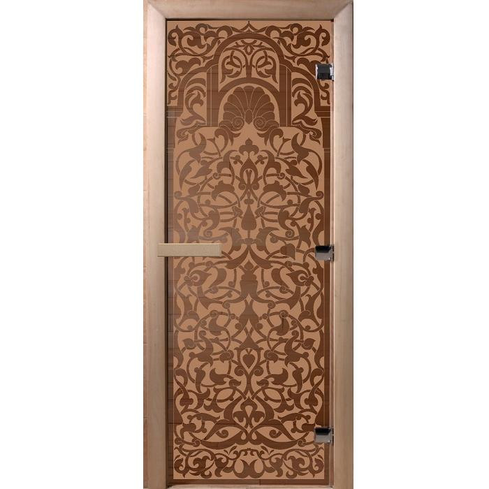 Дверь для бани Doorwood DW01000 700х1900 мм бронза матовая Флоренция